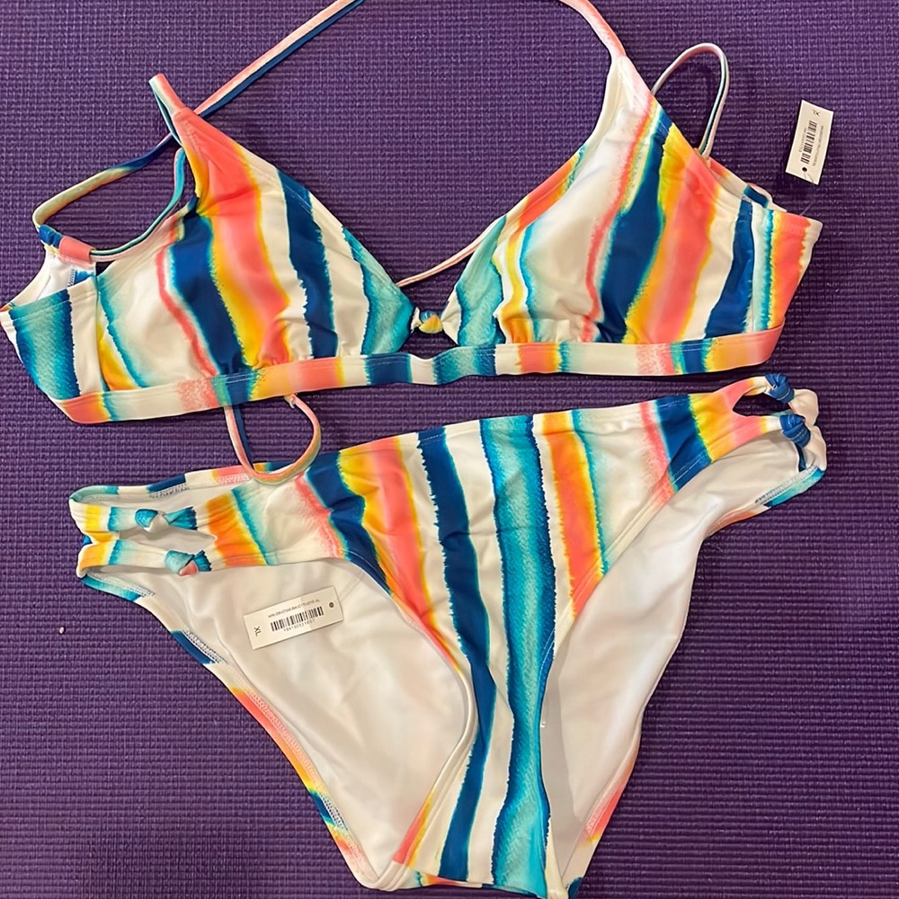Adore Me Striped Bikini
